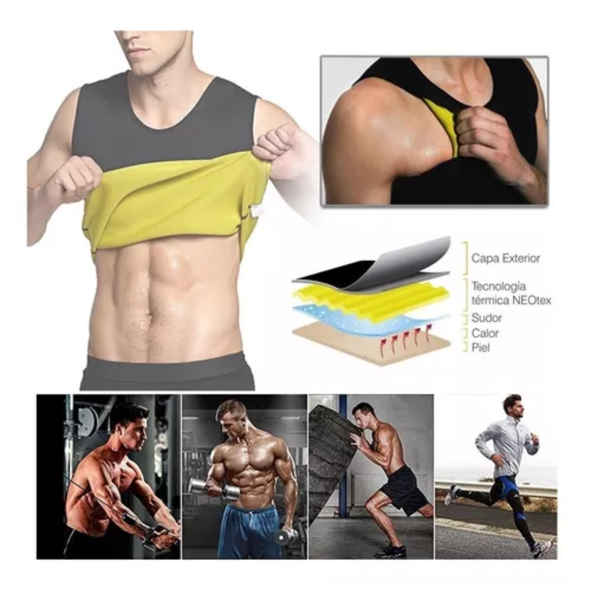 Miniatura 5 de Camisa neopreno hombre L, XL, XXL pd-52